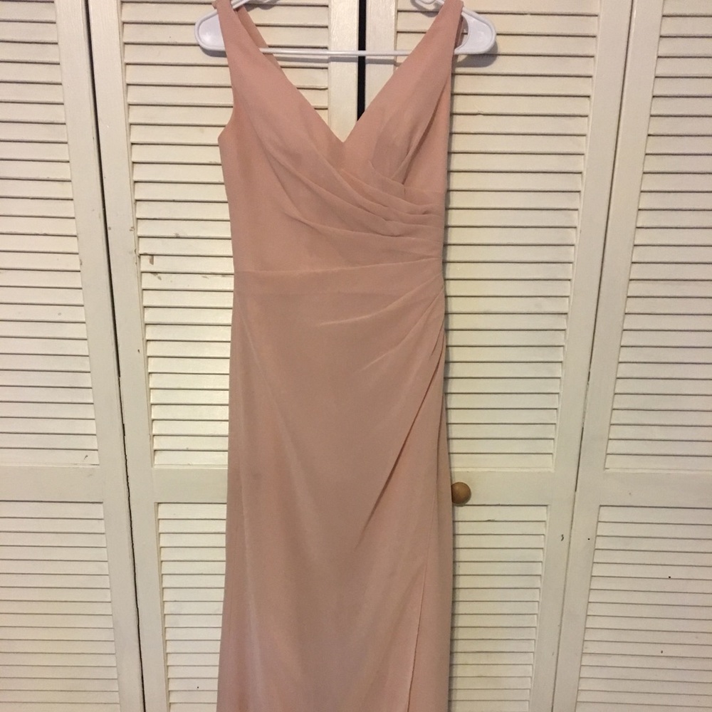 Blush Chiffon Bridesmaids Dress Sz 6